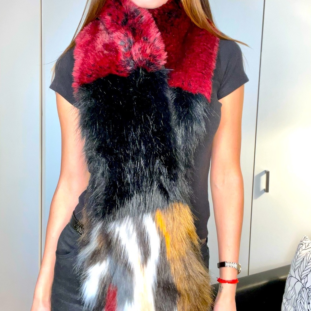 Faux fur scarf